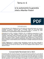 Tema 6 Romanii de La Autonomie La Garantia Colectiva A Marilor Puteri 1