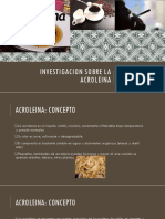 Investigacion Sobre La Acroleina