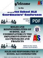 Roles and Responsibilities of School Als Coordinators in