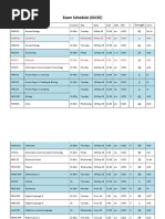 Exam Schedule Igcse