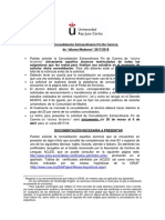 Convalidacion Extraordinaria Fin Carrera de Idioma Moderno 2017-18