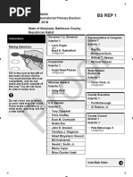 Baltimore County Primary Ballots 2018