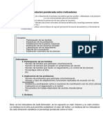 Relación Ponderada Entre Indicadores