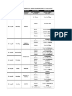 Day by Day Schedule in Japan