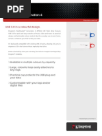 Datatraveler Generation 4: Usb 3.0 in A Colourful Design