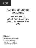 Carbon Monoxide Poisoning 4th Yr