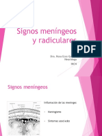 Signos Meníngeos y Radiculares