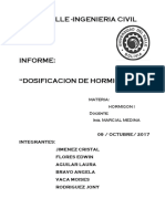 Dosificacion de Hormigones