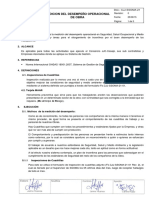 Medición Del Desempeño Operacional de Obra