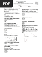 Evaluación de Física de 10 Grado