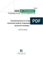 Transformaciones en El Trabajo y Movimiento Sindical. Propuestas para Una Renovación Necesaria