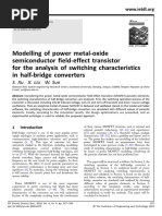 Modelling of Power MOSFET For The Analysis of Switching Chara in Half-Bridge Converters