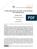 Davis & Todd - Decolonizing Anthropocene PDF