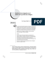 Modelos de Investigacion en El Ambito de La Produccion Teologica 