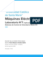 Informe 7 Máquinas Eléctricas