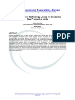 Selecting Best Technology Lineup For Designing Gas Processing Units PDF