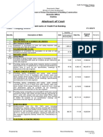 Thalajung Latest Final Revised Estimate Frame Structure Health Post - Water Tank Stand