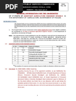 General Information PPSC Assistant Agriculture Engineer Assistant Director Other Posts