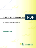 Barry Kanpol-Critical Pedagogy - An Introduction, 2nd Edition (Critical Studies in Education and Culture Series) (1999) PDF