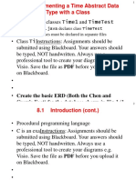 2 Implementing A Time Abstract Data Type With A Class: Crow's Foot) For The Database Shown in Fig-1 (1