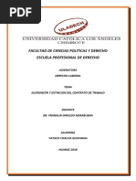 Suspension y Extincion Del Contrato de Trabajo Gych PDF