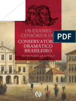 Os Exames Censórios Do Conservatório Dramático PDF