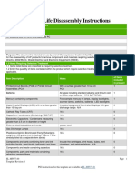 Product End-of-Life Disassembly Instructions