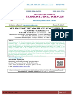 New Secondary Metabolite and Bioactivities of Asphodelus Refractus