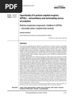 Superfamily of G-Protein Coupled Receptors (GPCRS) - Extraordinary and Outstanding Success of Evolution