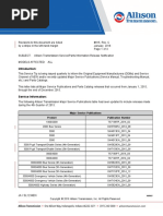 Allison Transmission Service Parts Information Release Notification 815c