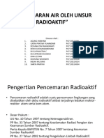 Pencemaran Air Oleh Unsur Radioaktif