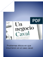 Problemas Éticos en Que Incurrieron en El Caso Caval