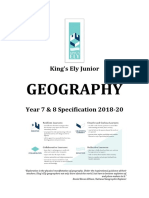 King's Ely Junior Geography Spec