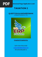 Corrected Final Draft of Icab Application Level Taxation 2 Syllabus Weight Based Question & Answer Bank Covering Finance Act 2017 (May June 2018 Exam Preparation Version