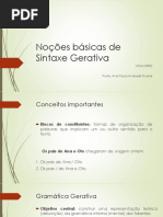 Noções Básicas de Sintaxe Gerativa - Lorenzo