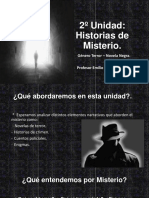 Unidad de Historias de Misterio 8º Básico Lenguaje y Comunicación (Chile 2018)