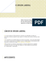 Cancer de Origen Laboral. Presentación