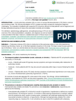 Overview of Acute Pulmonary Embolism in Adults