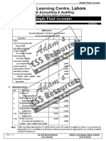 Simple Final Accounts Past Paper Solutions Q # 1 & 3 & 7