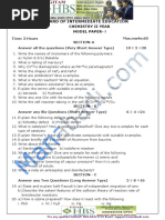 IPE Chemistry Model Paper 1 Question Paper