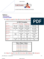 Useful Formulas Motor