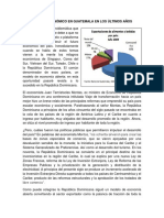 Modelo Económico en Guatemala en Los Últimos Años