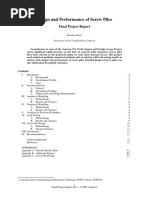 Design and Performance of Screw Piles: Final Project Report