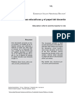 Texto 20. Las Reformas Educativas y El Papel Del Docente.