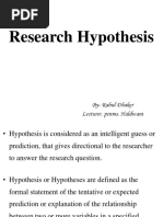 Research Hypothesis