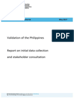 Philippines Eiti 2017 Validation Initial Assessment On Data Collection and Stakeholder Consultation