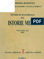 Studii Si Materiale de Istorie Medie 20 (2002)