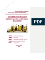 P-2 Determinacion de Densidad en Aceites