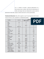 Dimensional Analysis