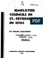 Sergei Malyshev, Unemployed Councils in St. Petersburg in 1906. New York, Workers Library, 1931.